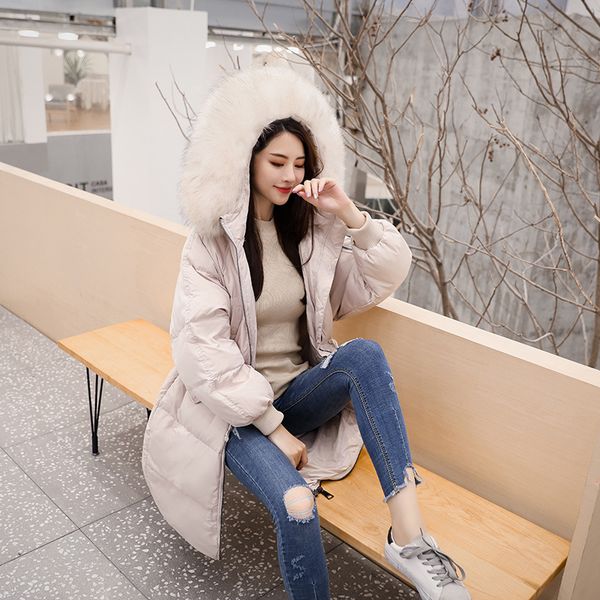 autumn and winter dongdaemun down jacket women's long hooded large size fur collar coat thickening female tide, Black
autumn and winter dongdaemun down jacket women's long hooded large size fur collar coat thickening female tide, Black