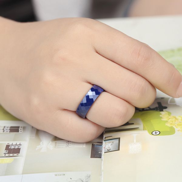 personality dark blue and black multi-faceted ceramic ring men women new fashion jewelry ring gift wholesale, Silver
personality dark blue and black multi-faceted ceramic ring men women new fashion jewelry ring gift wholesale, Silver