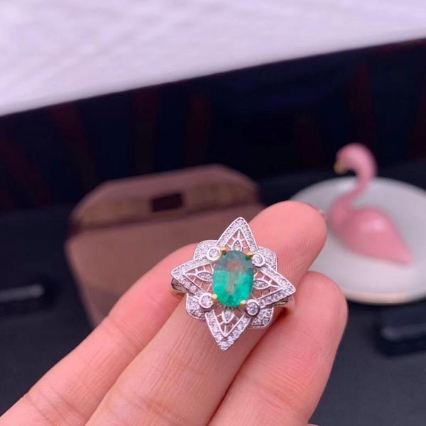 exquisite green emerald gem ring silver ornament good color real natural gem 6 mm x 8 mm size girlfriend birthday party gift, Golden;silver
exquisite green emerald gem ring silver ornament good color real natural gem 6 mm x 8 mm size girlfriend birthday party gift, Golden;silver