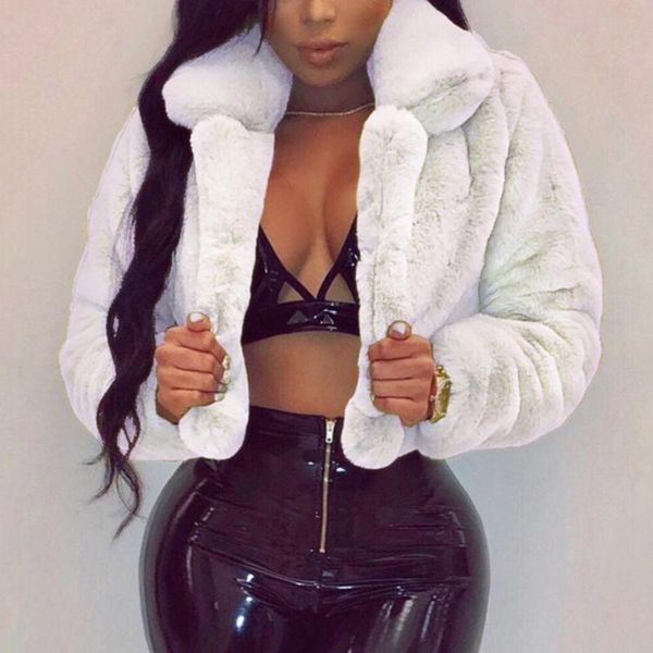 winter warm fluffy faux fur coats jackets women furry fake fur cropped jackets turn down collar open front overcoats, Black
winter warm fluffy faux fur coats jackets women furry fake fur cropped jackets turn down collar open front overcoats, Black