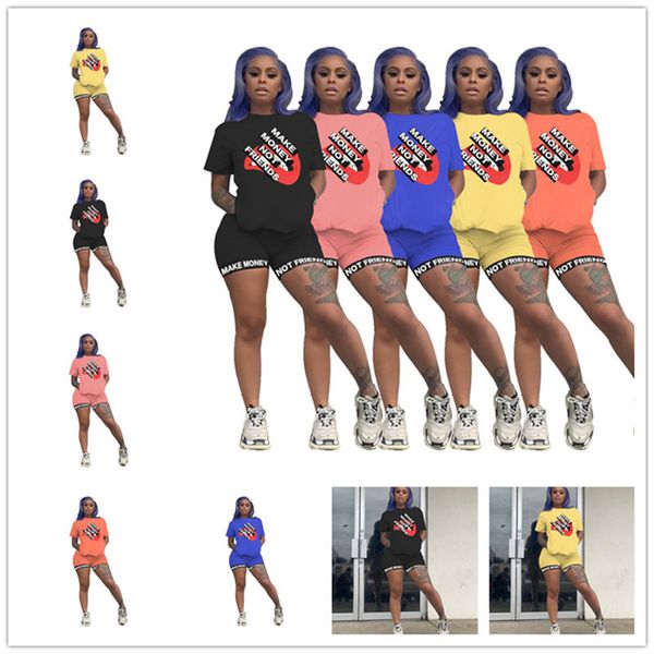 2020 make money not friends women letters tracksuit designer t-shirt + shorts 2pcs outfits casual tshirt sports suit shorts sets d61801, White
2020 make money not friends women letters tracksuit designer t-shirt + shorts 2pcs outfits casual tshirt sports suit shorts sets d61801, White