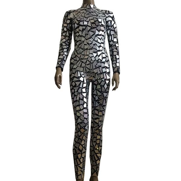 new style sparkly silver mirrors jumpsuit women long dress birthday celebrate black dress bar women singer dancer evening outfit, Black;red
new style sparkly silver mirrors jumpsuit women long dress birthday celebrate black dress bar women singer dancer evening outfit, Black;red