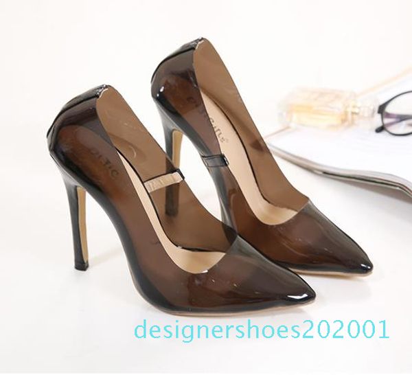 2019 fashion pink pvc transparent pointed toe high heel shoes designer pumps size 35 to 40 d1, Black
2019 fashion pink pvc transparent pointed toe high heel shoes designer pumps size 35 to 40 d1, Black