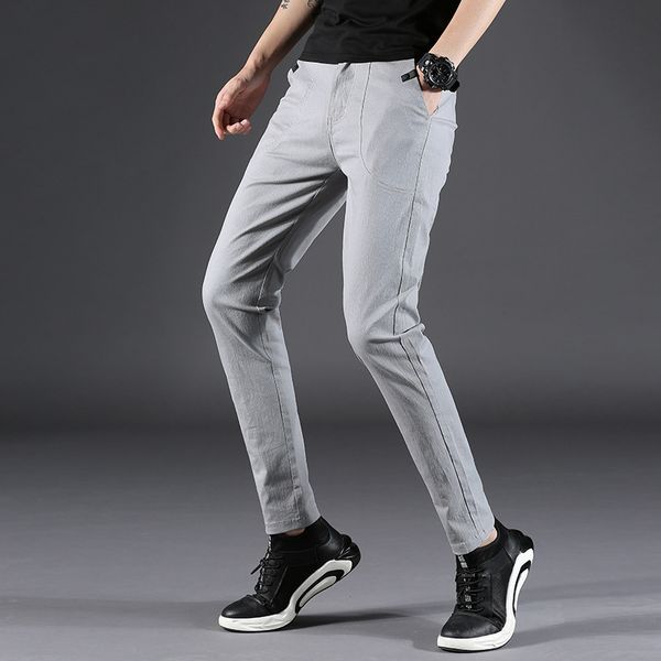 2020 summer new men's thin cotton casual pants business solid color stretch trousers brand male gray plus size 38, Black
2020 summer new men's thin cotton casual pants business solid color stretch trousers brand male gray plus size 38, Black