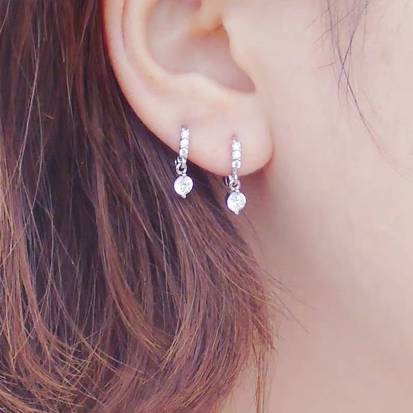 s925 sterling silver earrings fashion zircon pendant ear rings ear bones buckle wild cute female girls silver jewelry, Golden
s925 sterling silver earrings fashion zircon pendant ear rings ear bones buckle wild cute female girls silver jewelry, Golden