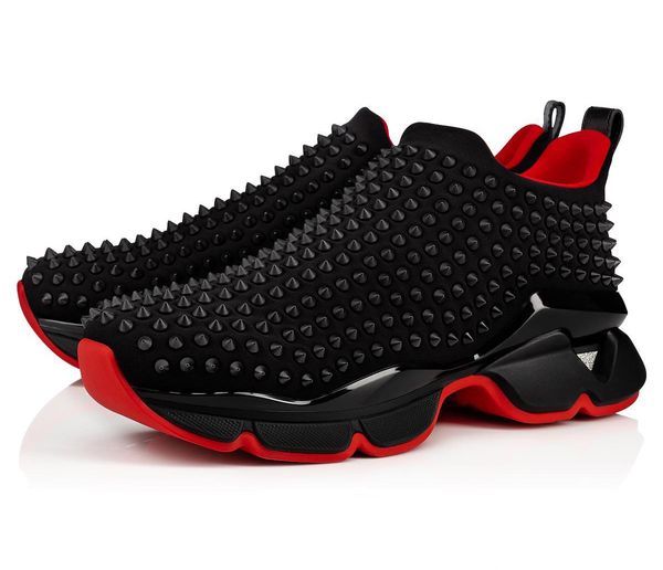 spike sock sneakers men low casual shoes women pull-on sneaker luxury chunky flat sock shoes classic donna red rubber sole, Black
spike sock sneakers men low casual shoes women pull-on sneaker luxury chunky flat sock shoes classic donna red rubber sole, Black