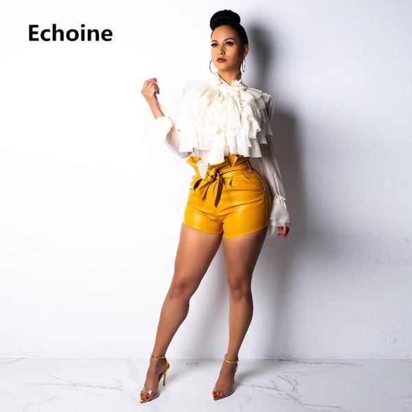 women pu high waist shorts with belt high elastic club outfit woman pu shorts modis zipper short mujer casual loose, White;black
women pu high waist shorts with belt high elastic club outfit woman pu shorts modis zipper short mujer casual loose, White;black