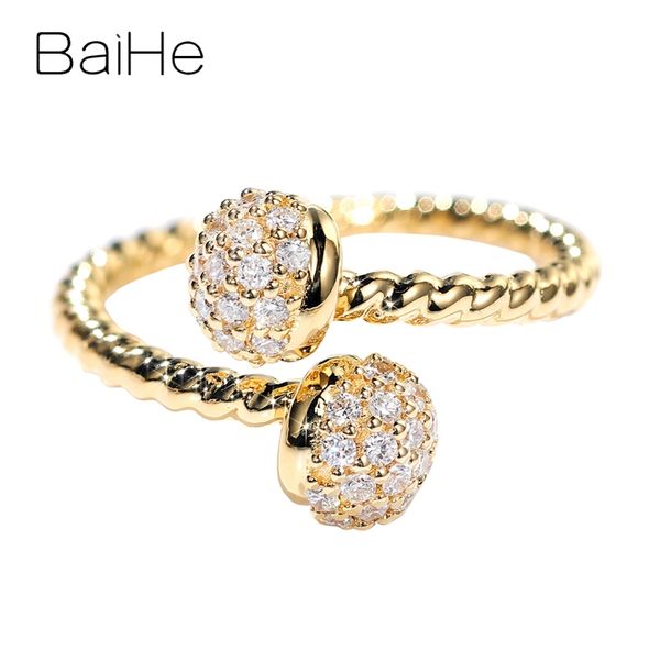 baihe solid 14k white gold about 0.35ct certified h/si round 100% genuine natural diamonds women trendy fine jewelry gift ring, Golden;silver
baihe solid 14k white gold about 0.35ct certified h/si round 100% genuine natural diamonds women trendy fine jewelry gift ring, Golden;silver