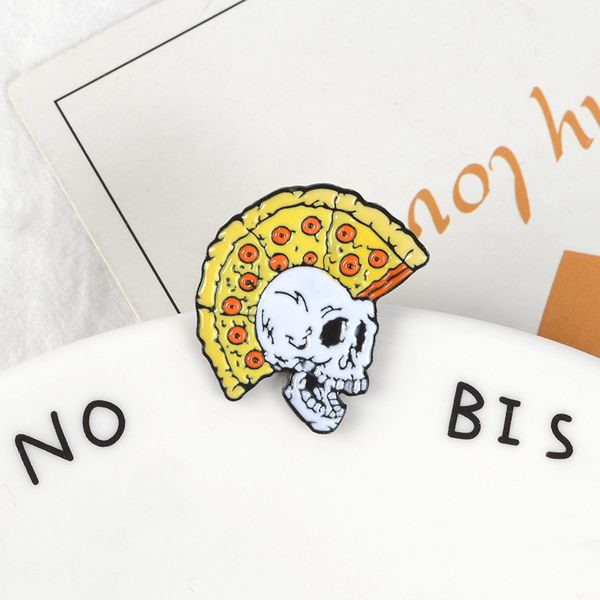 cartoon badges vintage pizza skull brooches for women men punk pins jewelry enamel pin denim jackets collar badge bag trinkets, Gray
cartoon badges vintage pizza skull brooches for women men punk pins jewelry enamel pin denim jackets collar badge bag trinkets, Gray