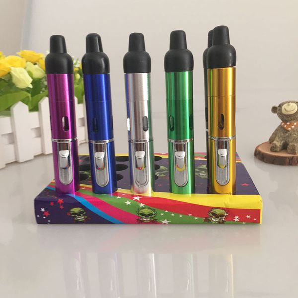 

Newest style vape pen portable vaporizer lighter click n vape dry herb vaporizer sneak with built-in Wind Proof torch Lighter