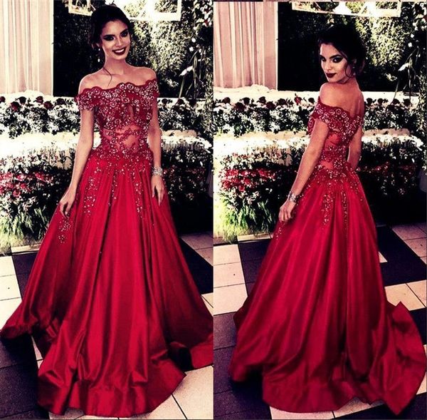 elegant red off shoulder evening dresses 2019 appliques sequins a line pretty prom party gown bc1108, Black;red
elegant red off shoulder evening dresses 2019 appliques sequins a line pretty prom party gown bc1108, Black;red