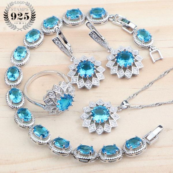 silver 925 women bridal jewelry sets light blue zirconia costume jewelry wedding neckalce bracelet rings earrings pendant
silver 925 women bridal jewelry sets light blue zirconia costume jewelry wedding neckalce bracelet rings earrings pendant
