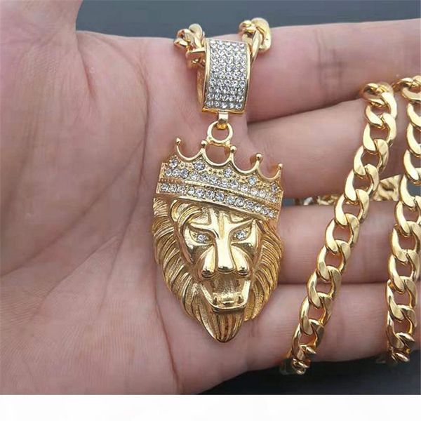 hip hop полного iced out bling лев ожерелье rhinestone кубинская цепь цвет золото подвеска ожерелье для мужчин ювелирных изделий dropshippin, Silver
hip hop полного iced out bling лев ожерелье rhinestone кубинская цепь цвет золото подвеска ожерелье для мужчин ювелирных изделий dropshippin, Silver