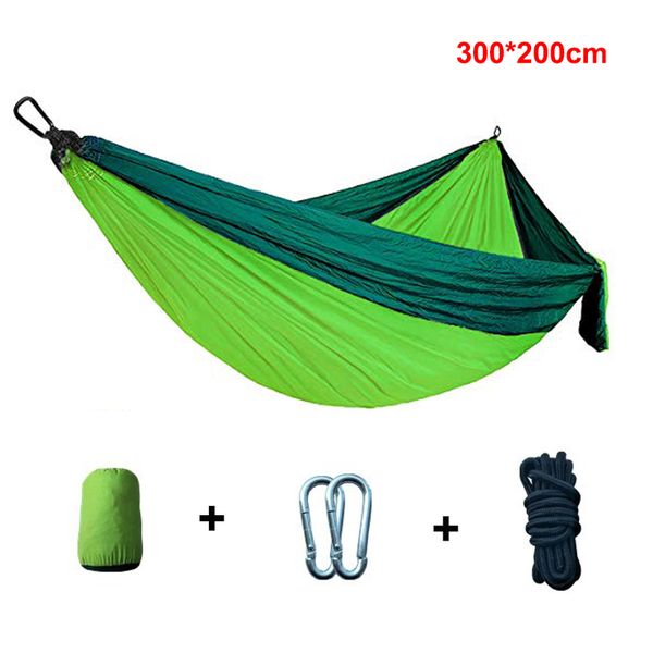 outdoor double nylon hammock hunting hanging bed leisure travel hammock portable camping furniture garden swing cushion300*200cm
outdoor double nylon hammock hunting hanging bed leisure travel hammock portable camping furniture garden swing cushion300*200cm