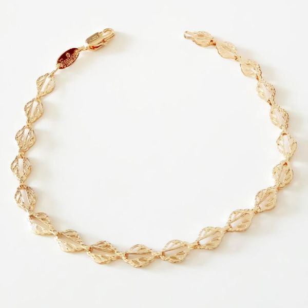 bracelet 585 rose gold color women jewelry new trendy hand leaf shape link women bracelets, Black
bracelet 585 rose gold color women jewelry new trendy hand leaf shape link women bracelets, Black