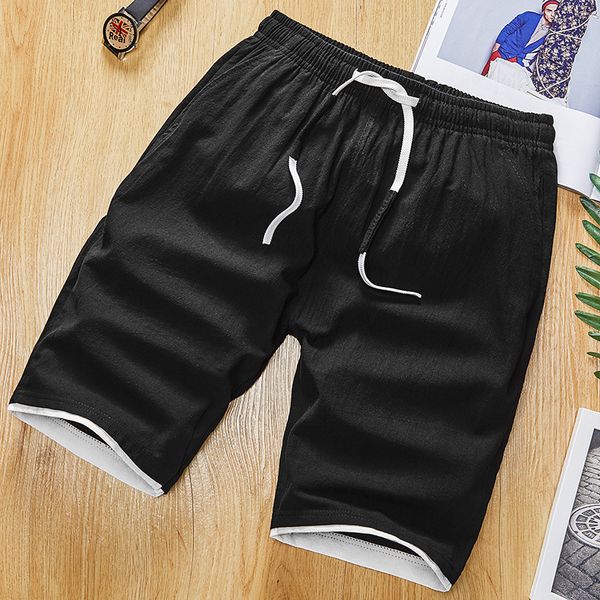 men's shorts 6xl plus size men cotton breathable board solid color straight drawstring casual knee length pants, White;black
men's shorts 6xl plus size men cotton breathable board solid color straight drawstring casual knee length pants, White;black
