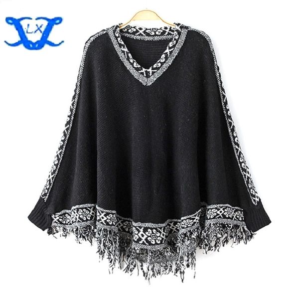 6 colors women sweater pullover tassel sweaters pullovers bat-wing sleeve gilet manche longue sueter winter ropa mujer cloak, Black
6 colors women sweater pullover tassel sweaters pullovers bat-wing sleeve gilet manche longue sueter winter ropa mujer cloak, Black