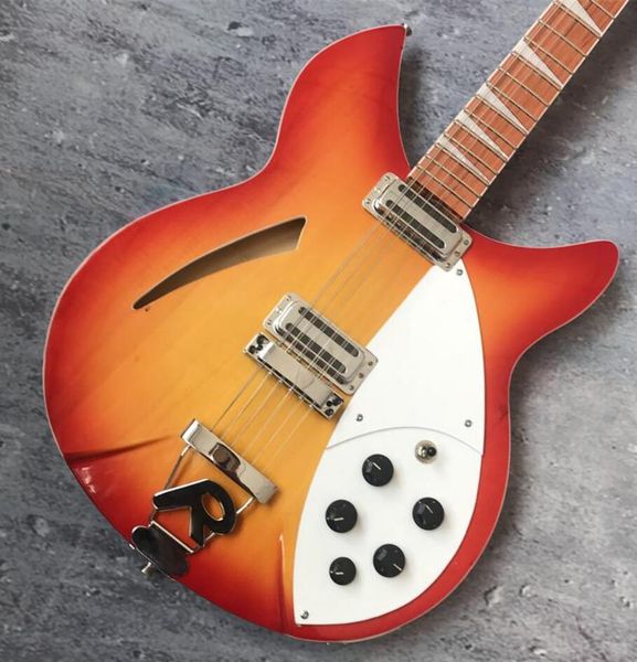 custom ric fire glo cherry sunburst 330 12-струнная полая электрогитара, гриф с лаковым покрытием, два выхода, винтажные тюнеры, пять ручек
custom ric fire glo cherry sunburst 330 12-струнная полая электрогитара, гриф с лаковым покрытием, два выхода, винтажные тюнеры, пять ручек
