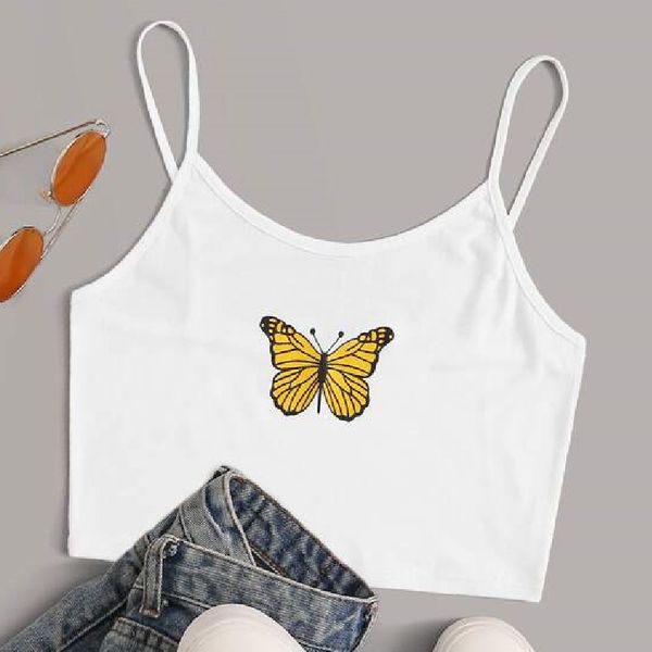 women's tanks & camis 2021 fashion women ladies butterfly print white tank sleeveless wear backless vest summer short crop
women's tanks & camis 2021 fashion women ladies butterfly print white tank sleeveless wear backless vest summer short crop