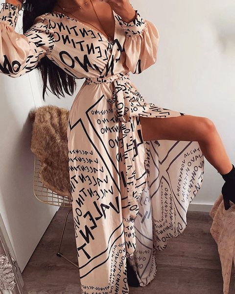 bohemian women dress v neck letter printed long sleeve floor-length cocktail summer dress elegant party night sundress, Black;gray
bohemian women dress v neck letter printed long sleeve floor-length cocktail summer dress elegant party night sundress, Black;gray
