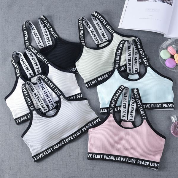 sport bra underwear suit solid cotton letters yoga bra underwear running crop fitness for women, White;black
sport bra underwear suit solid cotton letters yoga bra underwear running crop fitness for women, White;black