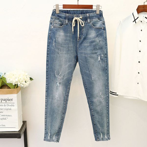 high waist jeans woman plus size stretch ripped jeans for women denim harem pants lady casual trousers loose women c5599, Blue
high waist jeans woman plus size stretch ripped jeans for women denim harem pants lady casual trousers loose women c5599, Blue