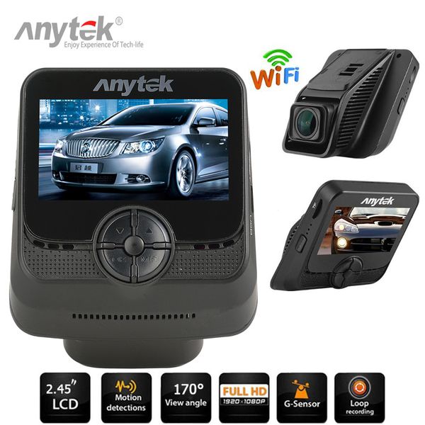

anytek a50 2.45" novatek 96658 imx323 wifi 1080p full hd car dvr camera video recorder 170 degree 6g lens wdr g-sensor dash cam