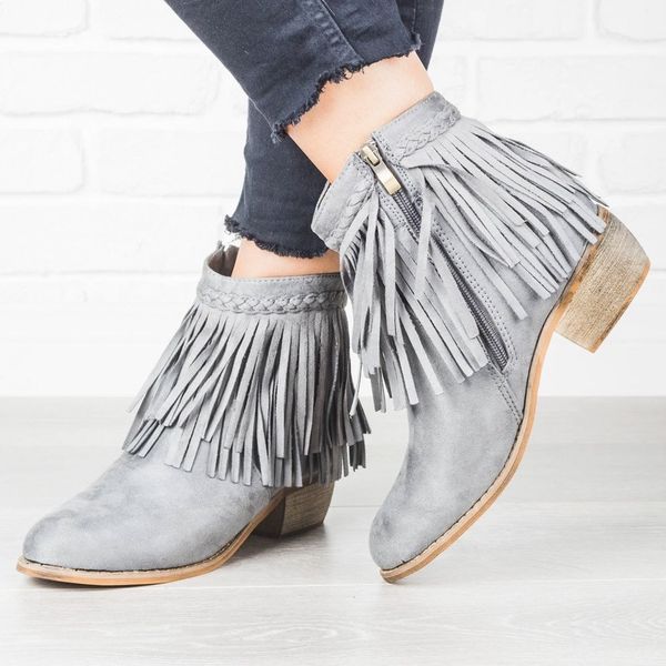 tassel women's ankle boots round toe thick heel shoes zipper ladies roman shoe western ankle boots women shoes silver color, Black
tassel women's ankle boots round toe thick heel shoes zipper ladies roman shoe western ankle boots women shoes silver color, Black