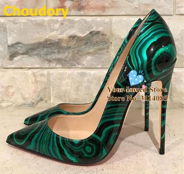 choudory green pattern printed pointed toe high heels slip-on stiletto heel dress shoes runway celebrity wedding shoes 12cm heel, Black
choudory green pattern printed pointed toe high heels slip-on stiletto heel dress shoes runway celebrity wedding shoes 12cm heel, Black
