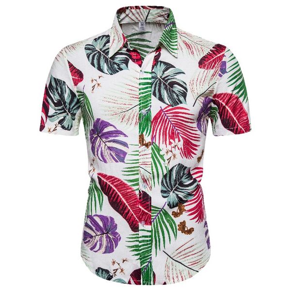 men's summer brand new short sleeve hawaiian beach vacation business shirts in european and american sizes mens shirts, White;black
men's summer brand new short sleeve hawaiian beach vacation business shirts in european and american sizes mens shirts, White;black