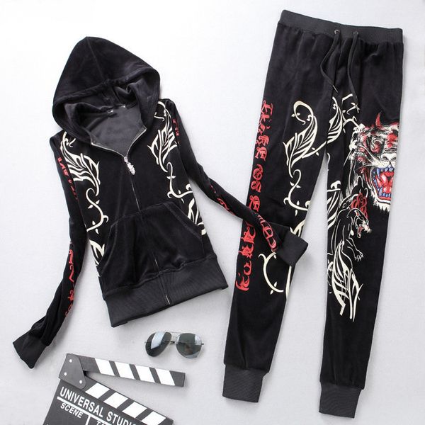 autumn women's two piece drill tiger head velvet pants long sleeve full length regular t shirts + straight leg long pants size s-2xl, White
autumn women's two piece drill tiger head velvet pants long sleeve full length regular t shirts + straight leg long pants size s-2xl, White