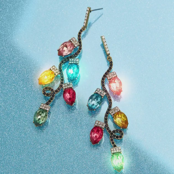 girlgo christmas colorful crystal bulbs dangle earrings for women trimmings statement pendanearring nutcraker hanging jewelry, Silver
girlgo christmas colorful crystal bulbs dangle earrings for women trimmings statement pendanearring nutcraker hanging jewelry, Silver