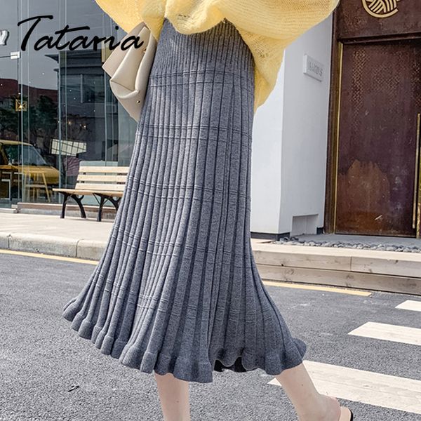 tataria high waist warm skirts for women autumn winter knitted skirt women's elegant school skitrs female long warm skirts, Black
tataria high waist warm skirts for women autumn winter knitted skirt women's elegant school skitrs female long warm skirts, Black