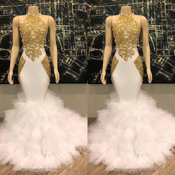 gorgeous gold lace prom dresses mermaid long evening gowns 2020 tulle ruffles celebrity party dresses plus size, Black
gorgeous gold lace prom dresses mermaid long evening gowns 2020 tulle ruffles celebrity party dresses plus size, Black