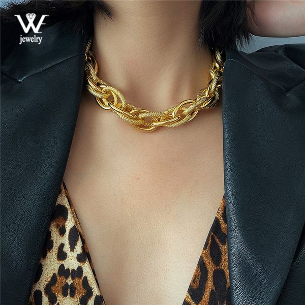 we gothic big chunky chain necklace statement steampunk women twisted gold color lock choker necklace hiphop fashion jewelry, Silver
we gothic big chunky chain necklace statement steampunk women twisted gold color lock choker necklace hiphop fashion jewelry, Silver