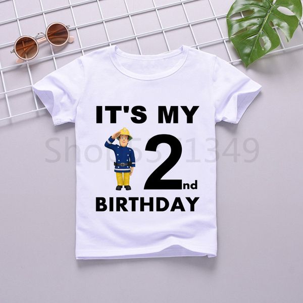 kids cartoon fireman sam birthday clothes girls birthday t-shirt present children clothing boys tshirts baby tees, Blue
kids cartoon fireman sam birthday clothes girls birthday t-shirt present children clothing boys tshirts baby tees, Blue
