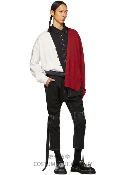 2019 new men's clothing hair stylist walking show slim binding casual pants plus size singer costumes 27-44, Black
2019 new men's clothing hair stylist walking show slim binding casual pants plus size singer costumes 27-44, Black
