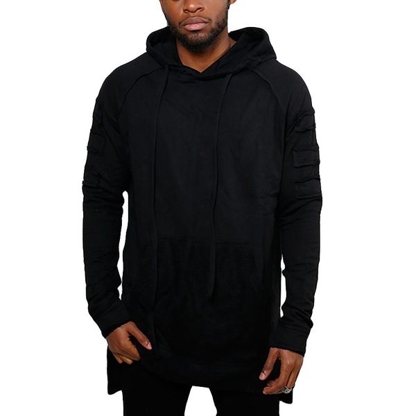 2018 fashion men hoodies splicing autumn winter pleats slim fit sweatshirt solid long sleeve hooded pullover blouse, Black
2018 fashion men hoodies splicing autumn winter pleats slim fit sweatshirt solid long sleeve hooded pullover blouse, Black