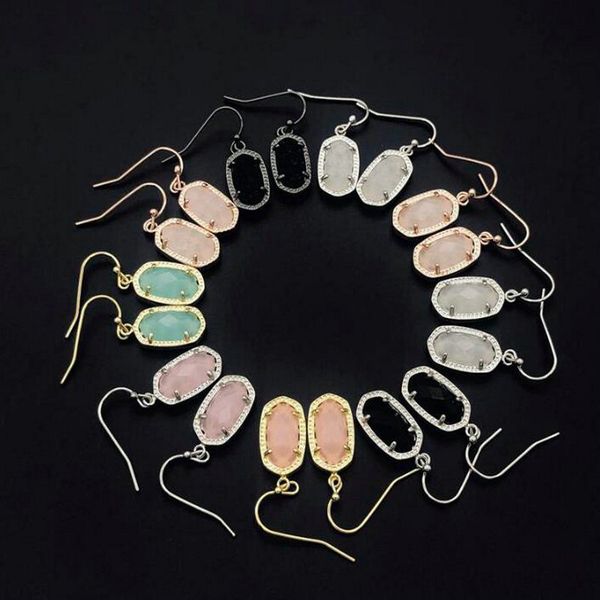 fashion kendra style smooth surface gold dangle earrings signature earrings for women wedding party jewelry drop shipping, Silver
fashion kendra style smooth surface gold dangle earrings signature earrings for women wedding party jewelry drop shipping, Silver