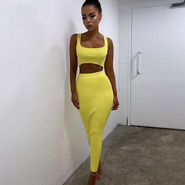 2022 two piece dress women summer bodycon party dress crop tank long dresses set outfits spring strapless pencil robe women's clothing, White
2022 two piece dress women summer bodycon party dress crop tank long dresses set outfits spring strapless pencil robe women's clothing, White