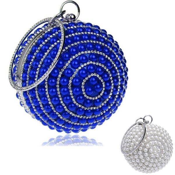 new arrival circle shape blue/silver pearl clutch purse evening bags clutches women crystal party purse prom handbags
new arrival circle shape blue/silver pearl clutch purse evening bags clutches women crystal party purse prom handbags