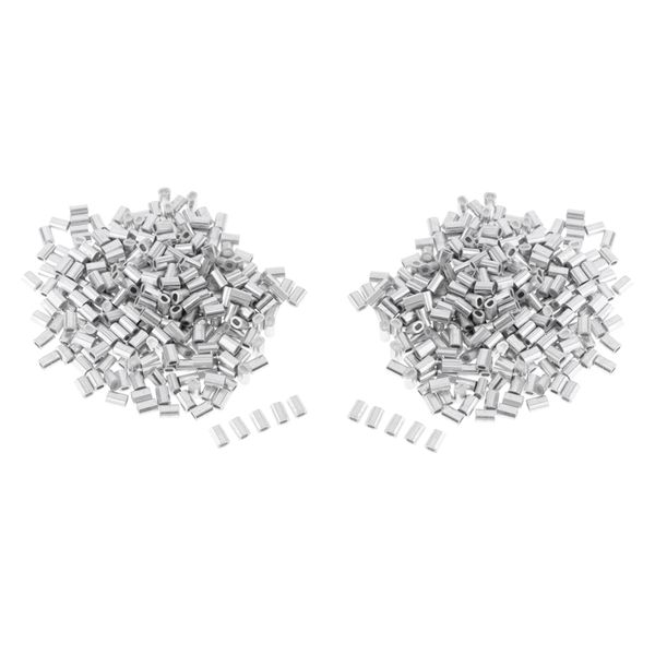 300 pieces aluminium fishing crimps double
300 pieces aluminium fishing crimps double