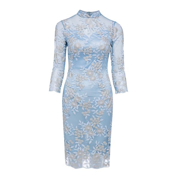 dressv elegant cocktail dress blue high neck 3/4 sleeves knee length sheath gown lady homecoming short cocktail dresses, White;black
dressv elegant cocktail dress blue high neck 3/4 sleeves knee length sheath gown lady homecoming short cocktail dresses, White;black