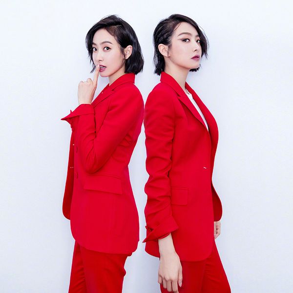 womens office lady two pieces sets solid red elegant single turn down collar blazers and full length trousers s88705y, White
womens office lady two pieces sets solid red elegant single turn down collar blazers and full length trousers s88705y, White
