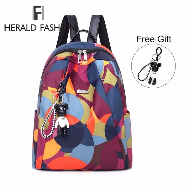 herald fashion women simple backpacks quality oxford backpack for teenage girls female travel bag with gift bear pemdamt
herald fashion women simple backpacks quality oxford backpack for teenage girls female travel bag with gift bear pemdamt