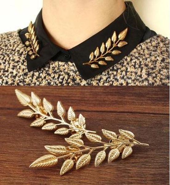 exquisite fashion leaf collar pin brooch, europe and america leaves retro shirt creative gold silver 2 colors brooch, Gray
exquisite fashion leaf collar pin brooch, europe and america leaves retro shirt creative gold silver 2 colors brooch, Gray