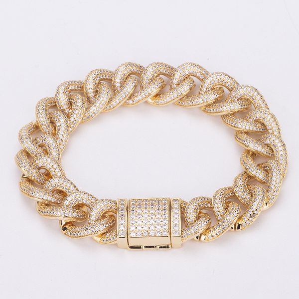 14mm 7/8inch gold silver color iced out cz link chain bracelet for men hip hop jewelry gifts, Black
14mm 7/8inch gold silver color iced out cz link chain bracelet for men hip hop jewelry gifts, Black