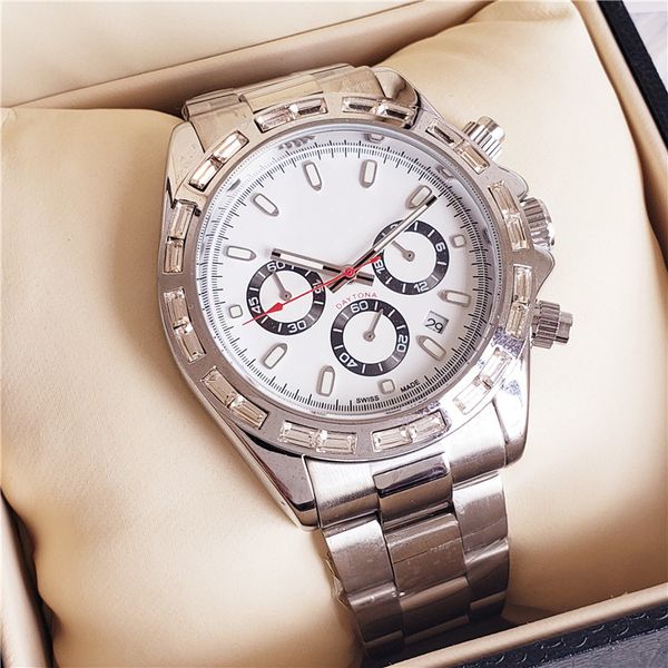 luxury mens watches diamond chronograph quartz movement all stainless steel sports watch super luminous orologi da uomo di marca di lusso, Slivery;brown
luxury mens watches diamond chronograph quartz movement all stainless steel sports watch super luminous orologi da uomo di marca di lusso, Slivery;brown