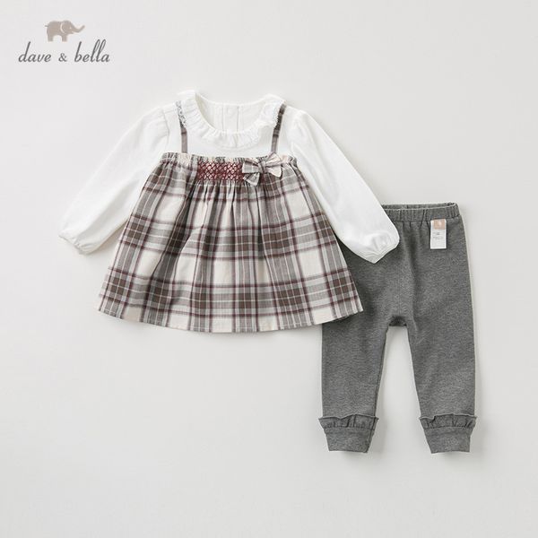 db11836 dave bella spring autumn baby girls fashion bow plaid clothing sets kids cute long sleeve sets children 2 pcs suit, White
db11836 dave bella spring autumn baby girls fashion bow plaid clothing sets kids cute long sleeve sets children 2 pcs suit, White