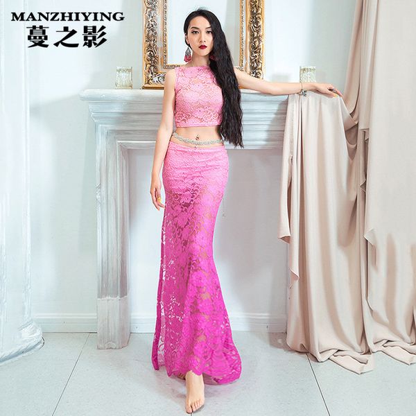 belly dance costumes new fashion lace long skirt set summer oriental dancing training outfits, Black;red
belly dance costumes new fashion lace long skirt set summer oriental dancing training outfits, Black;red